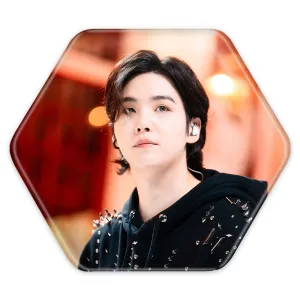پیکسل شش ضلعی شوگا Suga گروه بی تی اس BTS