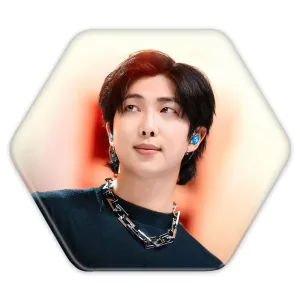 پیکسل شش ضلعی نامجون Namjoon گروه بی تی اس BTS
