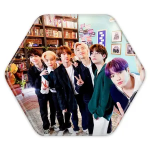 پیکسل شش ضلعی گروه بی تی اس BTS
