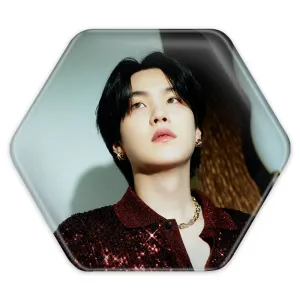 پیکسل شش ضلعی شوگا Suga گروه بی تی اس BTS