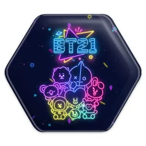 پیکسل شش ضلعی گروه بی تی اس BTS