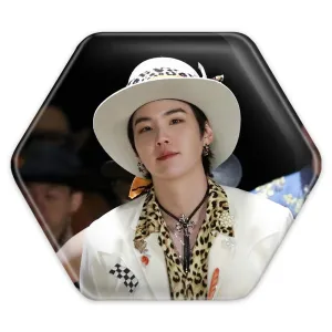 پیکسل شش ضلعی شوگا Suga گروه بی تی اس BTS