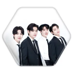 پیکسل شش ضلعی گروه بی تی اس BTS
