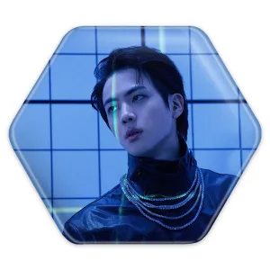 پیکسل شش ضلعی جین Jin گروه بی تی اس BTS