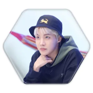 پیکسل شش ضلعی جی هوپ J Hope گروه بی تی اس BTS