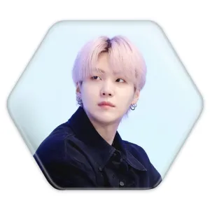 پیکسل شش ضلعی شوگا Suga گروه بی تی اس BTS