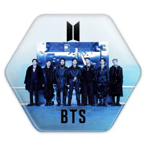 پیکسل شش ضلعی گروه بی تی اس BTS