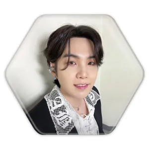 پیکسل شش ضلعی شوگا Suga گروه بی تی اس BTS