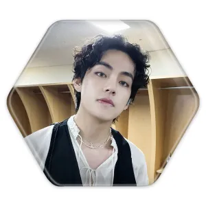 پیکسل شش ضلعی تهیونگ وی Taehyung گروه بی تی اس BTS