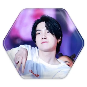 پیکسل شش ضلعی شوگا Suga گروه بی تی اس BTS