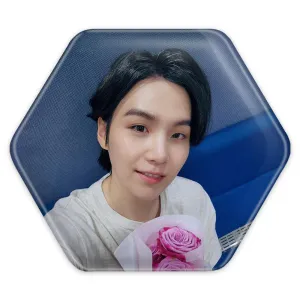 پیکسل شش ضلعی شوگا Suga گروه بی تی اس BTS