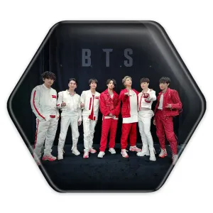 پیکسل شش ضلعی گروه بی تی اس BTS