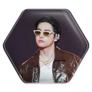 پیکسل شش ضلعی تهیونگ وی Taehyung گروه بی تی اس BTS