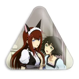 پیکسل مثلثی مایوری شینا و کوریسو ماکیسه انیمه اشتاینز گیت