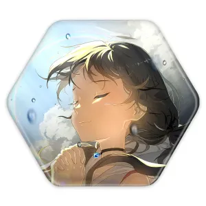 پیکسل شش ضلعی هینا انیمه تغییر آب و هوا با تو