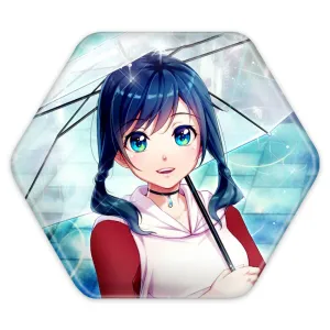 پیکسل شش ضلعی هینا انیمه تغییر آب و هوا با تو