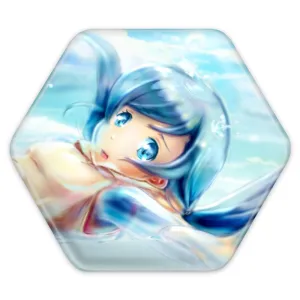 پیکسل شش ضلعی هینا انیمه تغییر آب و هوا با تو