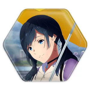 پیکسل شش ضلعی هینا انیمه تغییر آب و هوا با تو