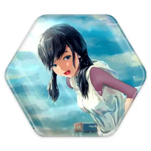 پیکسل شش ضلعی هینا انیمه تغییر آب و هوا با تو