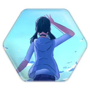 پیکسل شش ضلعی هینا انیمه تغییر آب و هوا با تو