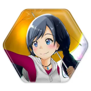 پیکسل شش ضلعی هینا انیمه تغییر آب و هوا با تو