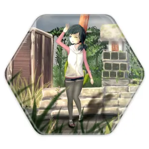 پیکسل شش ضلعی هینا انیمه تغییر آب و هوا با تو