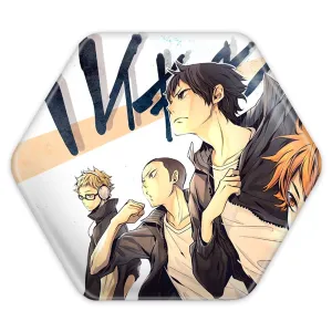 پیکسل شش ضلعی تیم کاراسونو انیمه هایکیو Haikyu