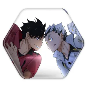 پیکسل شش ضلعی کوتارو و کورو انیمه هایکیو Haikyu