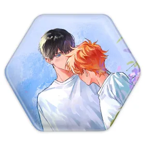 پیکسل شش ضلعی هیناتا و کاگیاما انیمه هایکیو Haikyu