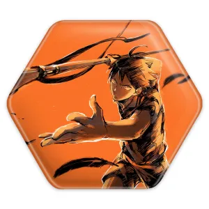 پیکسل شش ضلعی هیناتا شویو انیمه هایکیو Haikyu