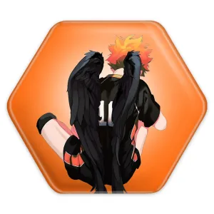 پیکسل شش ضلعی هیناتا شویو انیمه هایکیو Haikyu