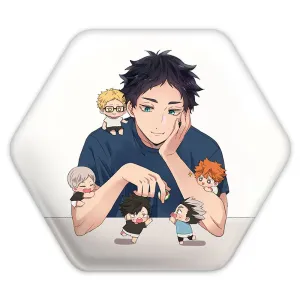 پیکسل شش ضلعی تیم کاراسونو انیمه هایکیو Haikyu
