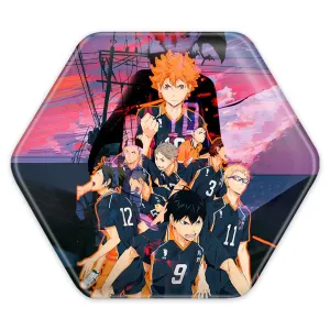 پیکسل شش ضلعی تیم کاراسونو انیمه هایکیو Haikyu