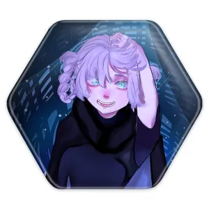 پیکسل شش ضلعی نازونا ناناکوسا انیمه کال آف نایت Call of the Night