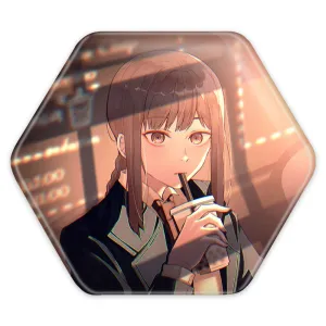 پیکسل شش ضلعی ماکیما انیمه مرد اره ای Chainsaw Man