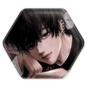 پیکسل شش ضلعی یوشیدا انیمه مرد اره ای Chainsaw Man