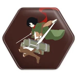 پیکسل شش ضلعی میکاسا اکرمن انیمه اتک آن تایتان Attack on Titan