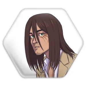 پیکسل شش ضلعی ارن یگر انیمه اتک آن تایتان Attack on Titan