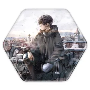 پیکسل شش ضلعی لیوای انیمه اتک آن تایتان Attack on Titan