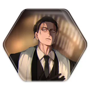 پیکسل شش ضلعی ارن انیمه اتک آن تایتان Attack on Titan
