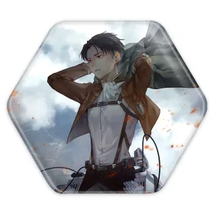 پیکسل شش ضلعی لیوای انیمه اتک آن تایتان Attack on Titan