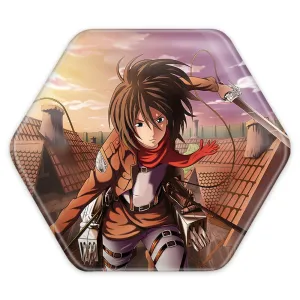 پیکسل شش ضلعی میکاسا اکرمن انیمه اتک آن تایتان Attack on Titan