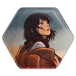 پیکسل شش ضلعی میکاسا اکرمن انیمه اتک آن تایتان Attack on Titan