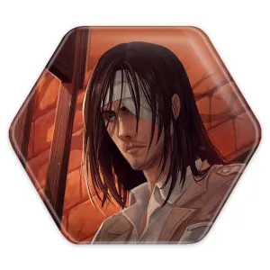 پیکسل شش ضلعی ارن یگر انیمه اتک آن تایتان Attack on Titan
