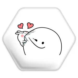 پیکسل شش ضلعی عاشقانه