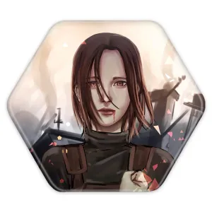 پیکسل شش ضلعی ساشا انیمه اتک آن تایتان Attack on Titan