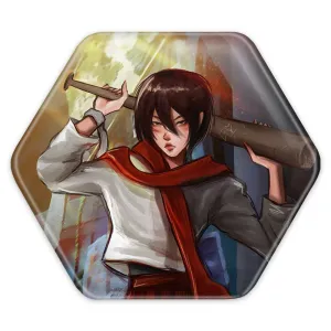 پیکسل شش ضلعی میکاسا اکرمن انیمه اتک آن تایتان Attack on Titan