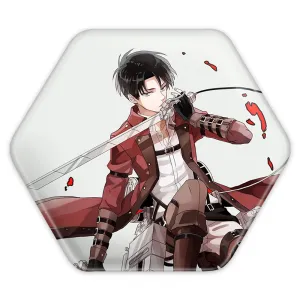 پیکسل شش ضلعی لیوای انیمه اتک آن تایتان Attack on Titan