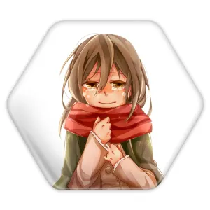 پیکسل شش ضلعی میکاسا اکرمن انیمه اتک آن تایتان Attack on Titan