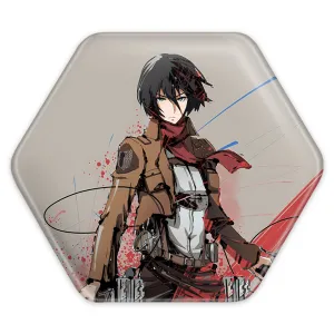پیکسل شش ضلعی میکاسا اکرمن انیمه اتک آن تایتان Attack on Titan